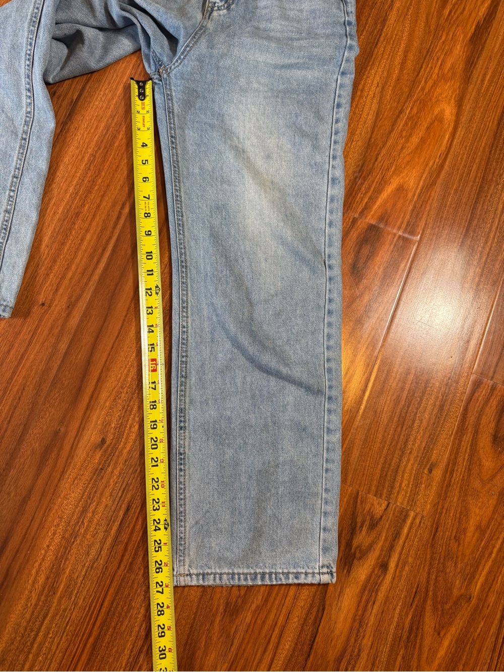 Light Wash High-Rise Straight Jeans - Size 25 - Picture 9 of 15
